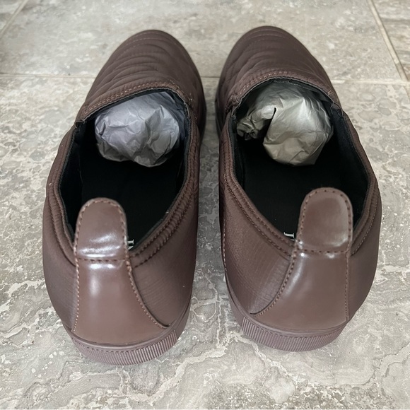 Alfani Copper Chocolate Quilted Slip-On Sneakers Size 11.5M, New in Box - Picture 6 of 11